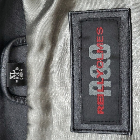 R&O Reilly Olmes leather jacket women's size XL black soft leather zip closure - Picture 10 of 16